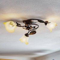 ONLI Miranda ceiling light, 3-bulb, bronze