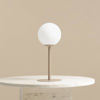 ALDEX Bordslampa Joel, höjd 35 cm, beige/vit