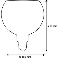 SEGULA LED Floating Filo sand G180 E27 5W 2 200 K dimbar