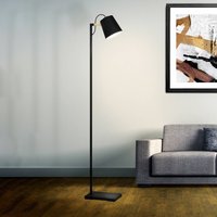 EGLO Lampe sur pied Lacey, hauteur 159,5 cm, noir, acier