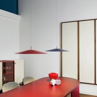 Luceplan Koinè LED pendant light 927 Ø110cm blue