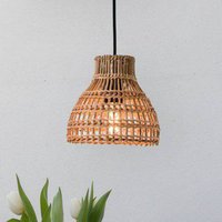 PR Home outdoor hanging light Sarah, Ø 27 cm, natural, UK plug