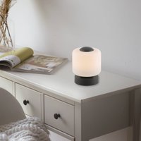 Paul Neuhaus LED-bordslampa Bota, antracit, glas, dimbar