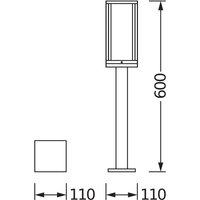 OSRAM väglampa ENDURA CLASSIC FRAME, mörkgrå, 60 cm IP44