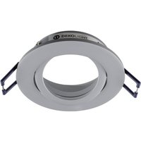 Deko-Light Samsola recessed ceiling light, aluminium-coloured, Ø 8 cm, metal
