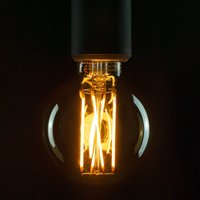SEGULA LED bulb E27 6 W G80 2,000 K dimmable smoke