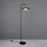 Reality Leuchten Golvlampa Lauris, matt svart, höjd 155 cm, metall, E27