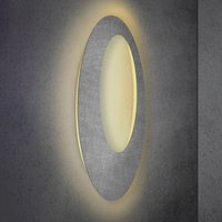 Escale Blade Open LED wall light, concrete, Ø 95 cm