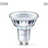 Philips Ampoule LED GU10 3,5W 255lm 827 claire 36° 2pcs