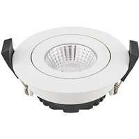 Sigor Diled LED recessed ceiling spotlight, Ø 8.5 cm, 6 W, dimmable, white