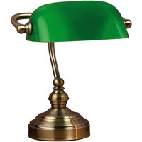 Tischleuchte Bankers, Höhe 25 cm grün