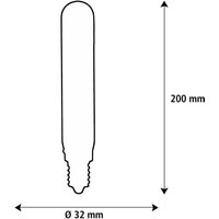 SEGULA LED Elegant Line E27 3W Tube 2 700 K Filament à intensité variable