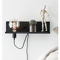 Markslöjd Applique murale Multi, noir, fer, prise de charge USB