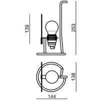 Lampe de table LED Stilnovo Bugia blanche
