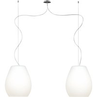 Casablanca Bagan hanging light, two-bulb Ø 26 cm