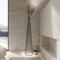 Karman LED floor lamp Ikonika, black, height 180 cm, metal