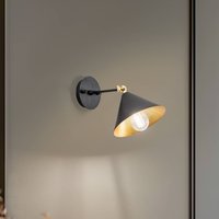 Opviq Vägglampa Berceste 185-A svart/guld