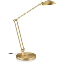 Hebe LED-bordlampe med gestusstyring, messing