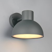 Trio Lighting Utomhusvägglampa ELBE, antracit, Ø 20 cm, metall, IP44