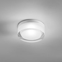 Egger Licht Egger DLS Luminaire encastrable Phoenix, blanc, Ø 9 cm, acrylique 3.000 K