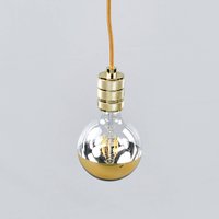 SEGULA Half mirror LED bulb E27 7 W gold