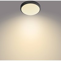 Philips Doris LED-taklampa 2700K svart Ø28cm