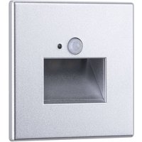 Paulmann Edge Quadro Square LED recessed wall light, matt chrome