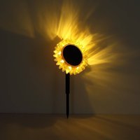 Globo Lampe solaire LED 33598 Tournesol Ø 13 cm, jaune, plastique