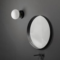 Sforzin Mose wall light made of glass, dimmable, brass