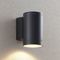 Lucande outdoor wall light Thomke, 1-bulb, anthracite aluminium