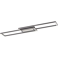 LED-Deckenleuchte Asmin, CCT, schwarz, 95x17,5cm