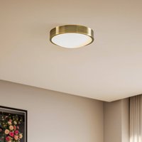 Lampa sufitowa Jaris, szkło wypukłe, Ø 26 cm, patyna