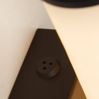 Searchlight LED-badrumsvägglampa Wales svart/marmorerad 35 cm stål/harts