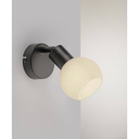 JUST LIGHT. GmbH JUST LIGHT. Applique murale Loki, noir, fer, verre