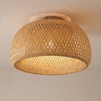 Lindby Jadwiga ceiling light, Ø 45 cm, bamboo, E27