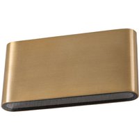 Nowodvorski Lighting LED-vägglampa Semi M, aluminium, guld, längd 17,5 cm