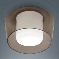 Helestra Canio glas-taklampa, bärnsten