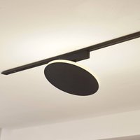 Lindby LED track lamp Lumaro, black, aluminium, 48V, dimmable