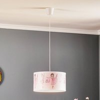 Duolla Print M pendant light with ballerinas