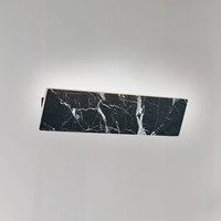 Viokef LED-vägglampa Selena, bredd 40 cm, svart, konstgjord sten