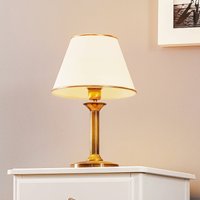 Jupiter Birmingham table lamp, patinated, Ø 27 cm