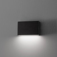 Egger Licht EGG DLS LED-utomhusvägglampa Flatbox svart 11x7 cm aluminium