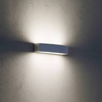 Ideallux Ideal Lux utomhusvägglampa Andromeda, grå, bredd 45 cm, E27