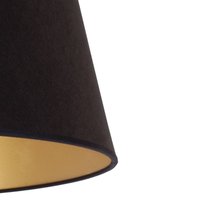 Duolla Lampskärm Cone Höjd 25,5 cm, svart/guld