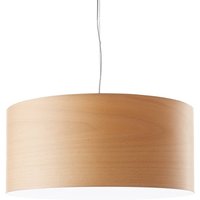 LZF LAMPS LZF LED-hänglampa Gea, bokfärgad, Ø 42 cm, trä