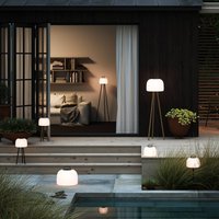 Nordlux Kettle Tripod LED floor lamp, metal, lampshade 22 cm