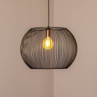 MODELSA Hänglampa Cordano, svart, Ø 48 cm, metall