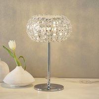 Schuller Valencia Lampe à poser DIAMOND dotée de cristaux, 24 cm
