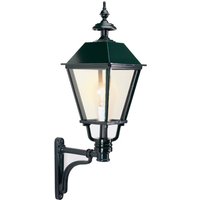 K.S. Verlichting Utomhusvägglampa Bergen, svart, höjd 80 cm, metall, IP44