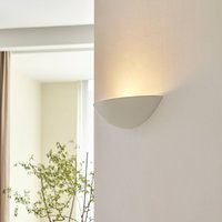 Lindby Shell-shaped plaster wall lamp Guilia
